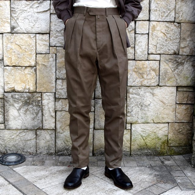 【2020 SS】NEAT(ニート)/ COTTON PIQUE ''TAPERED'' -KHAKI- #20-01CPT(1)