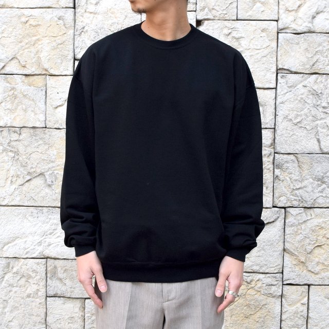 【2020 SS】AURALEE(オーラリー)/ SUPER SOFT SWEAT BIG P/O -BLACK- #A20SP02GU(1)