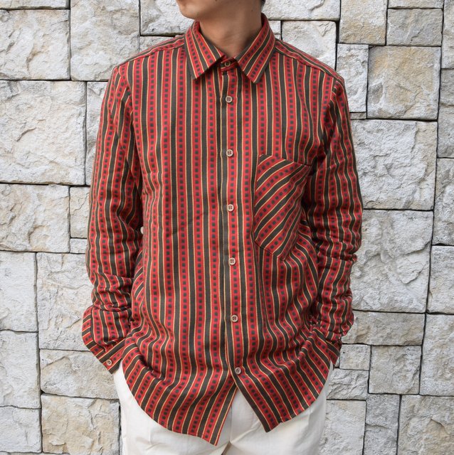 【2020 SS】FRANK LEDER(フランクリーダー) / COTTON SHIRT -RED- #0836008(1)