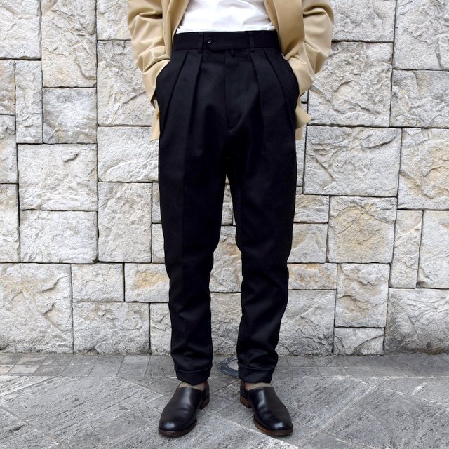 【2020 SS】NEAT(ニート)/ COTTON PIQUE ''TAPERED'' -BLACK- #20-01CPT(1)
