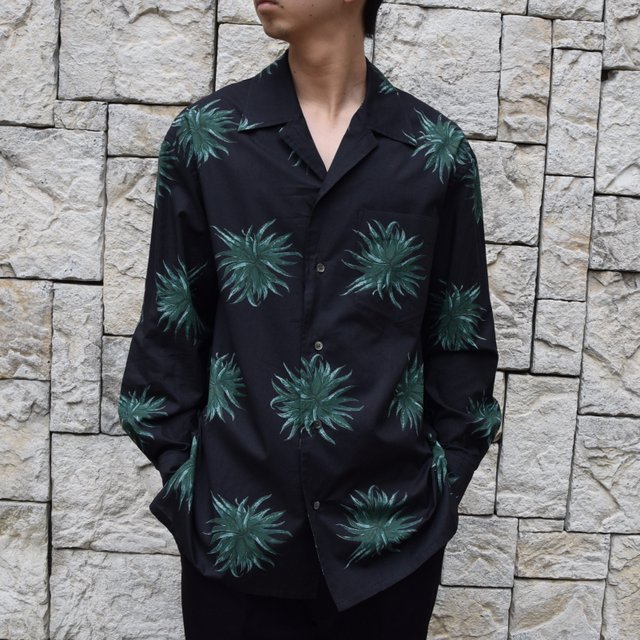 【2020 SS】blurhms(ブラームス) / Open Collar Shirt L/S -PLANT- #BHS-20SS017CP(1)