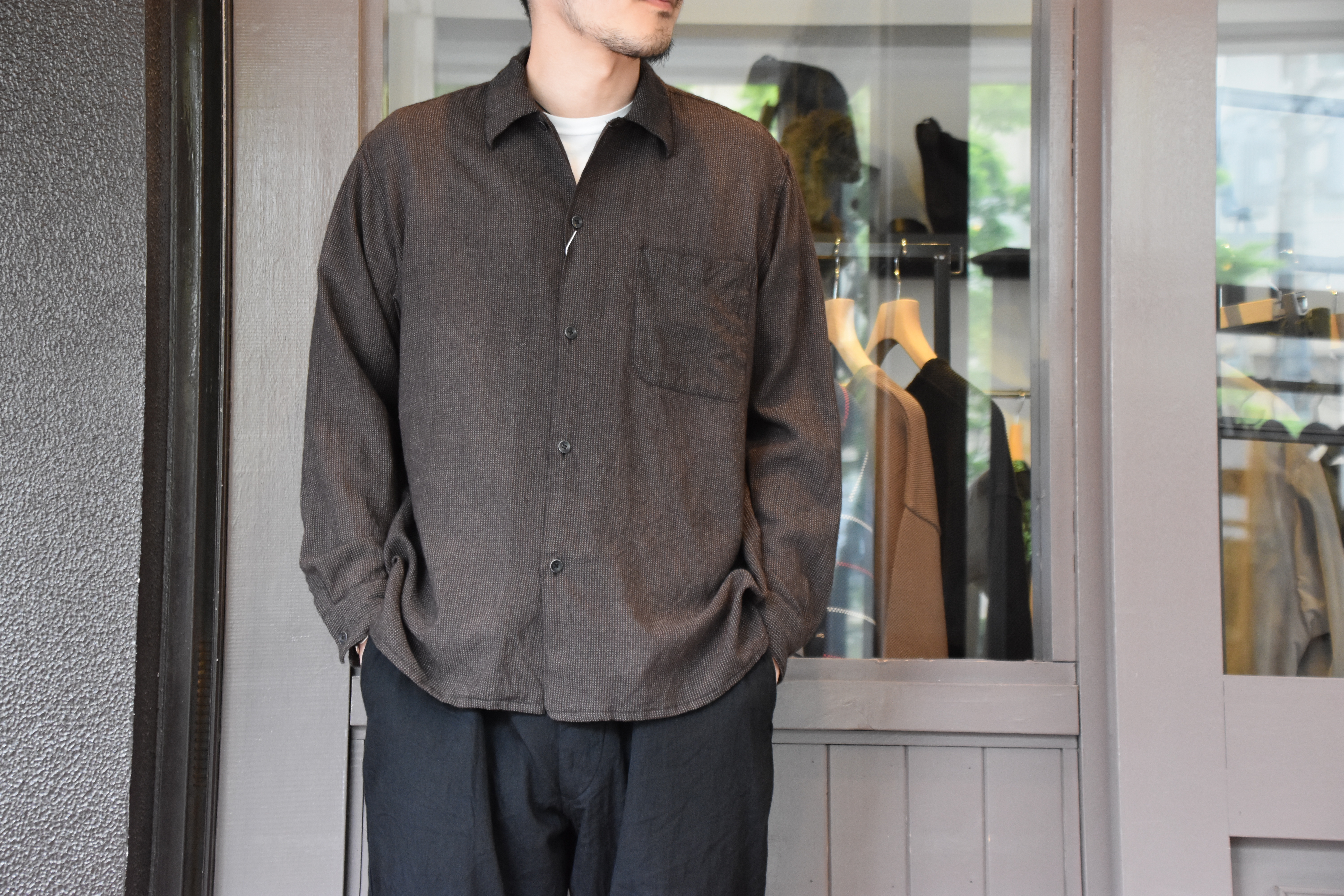 【2020 SS】COMOLI (コモリ) ウールシャツ#R01-02014(1)