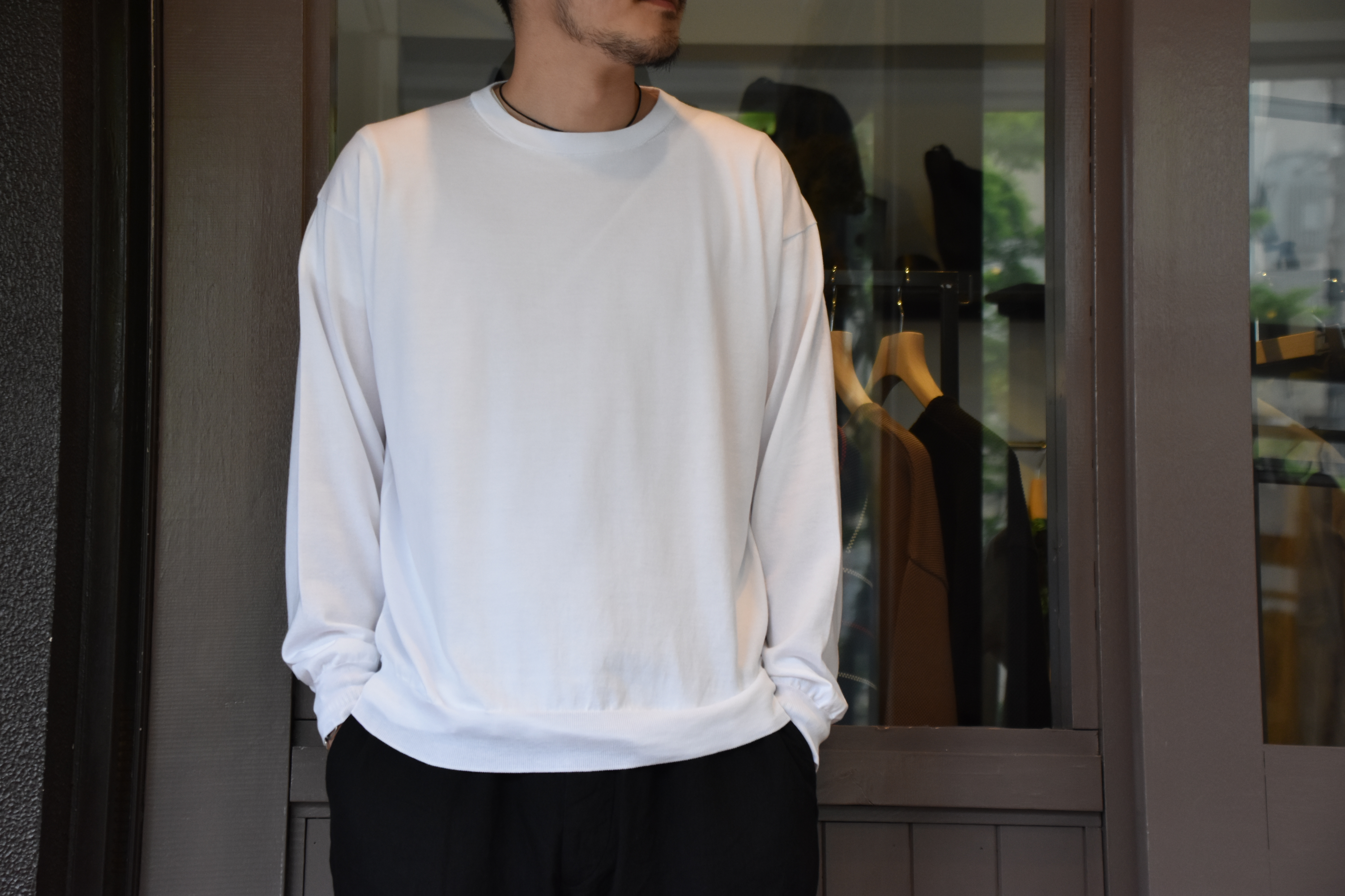 【2020 SS】COMOLI (コモリ) コットンクルーネックニット#R01-06001(1)