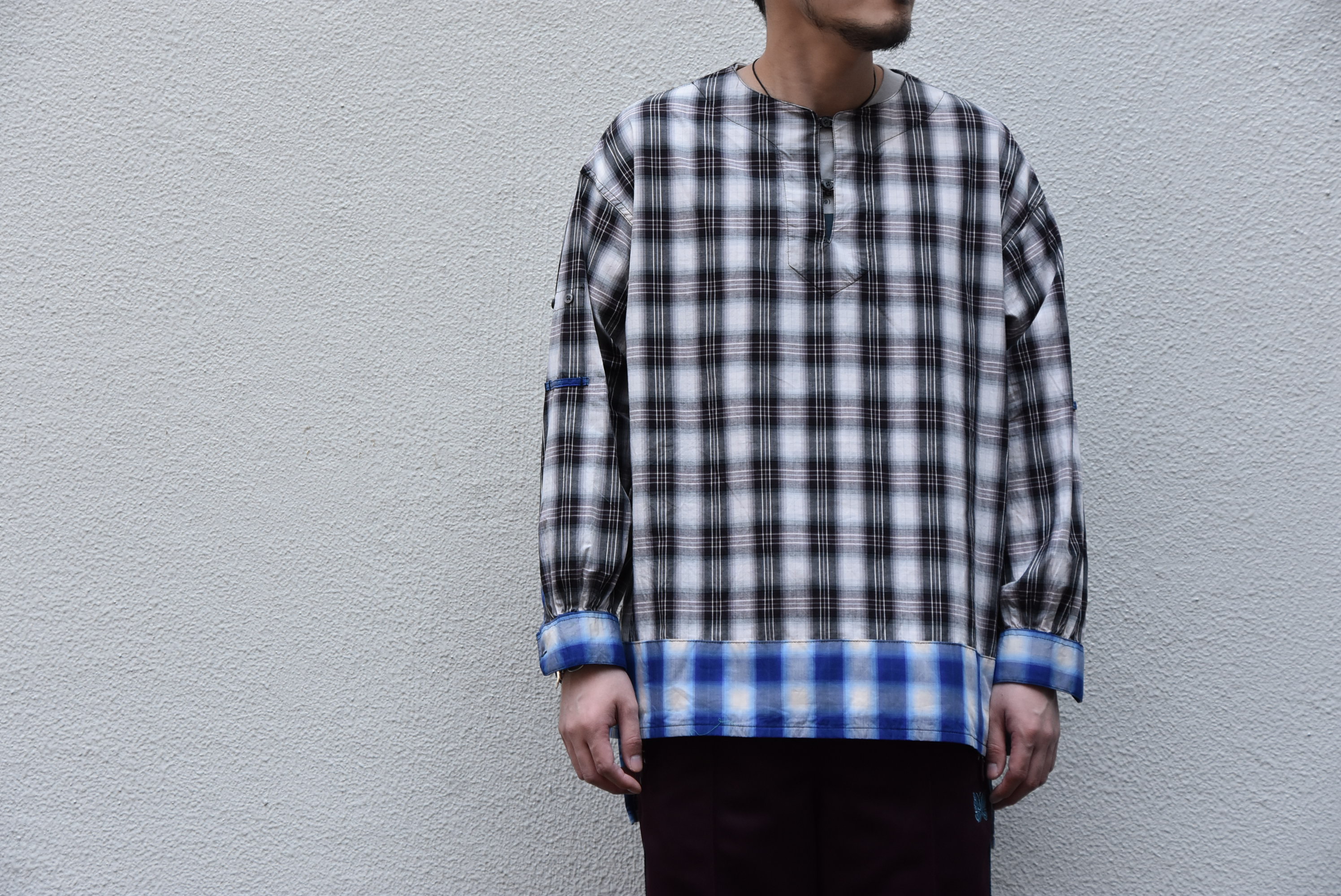 【2020】AiE(エーアイイー) LONG TUNIC-SHADOW PLAID- GL528(1)