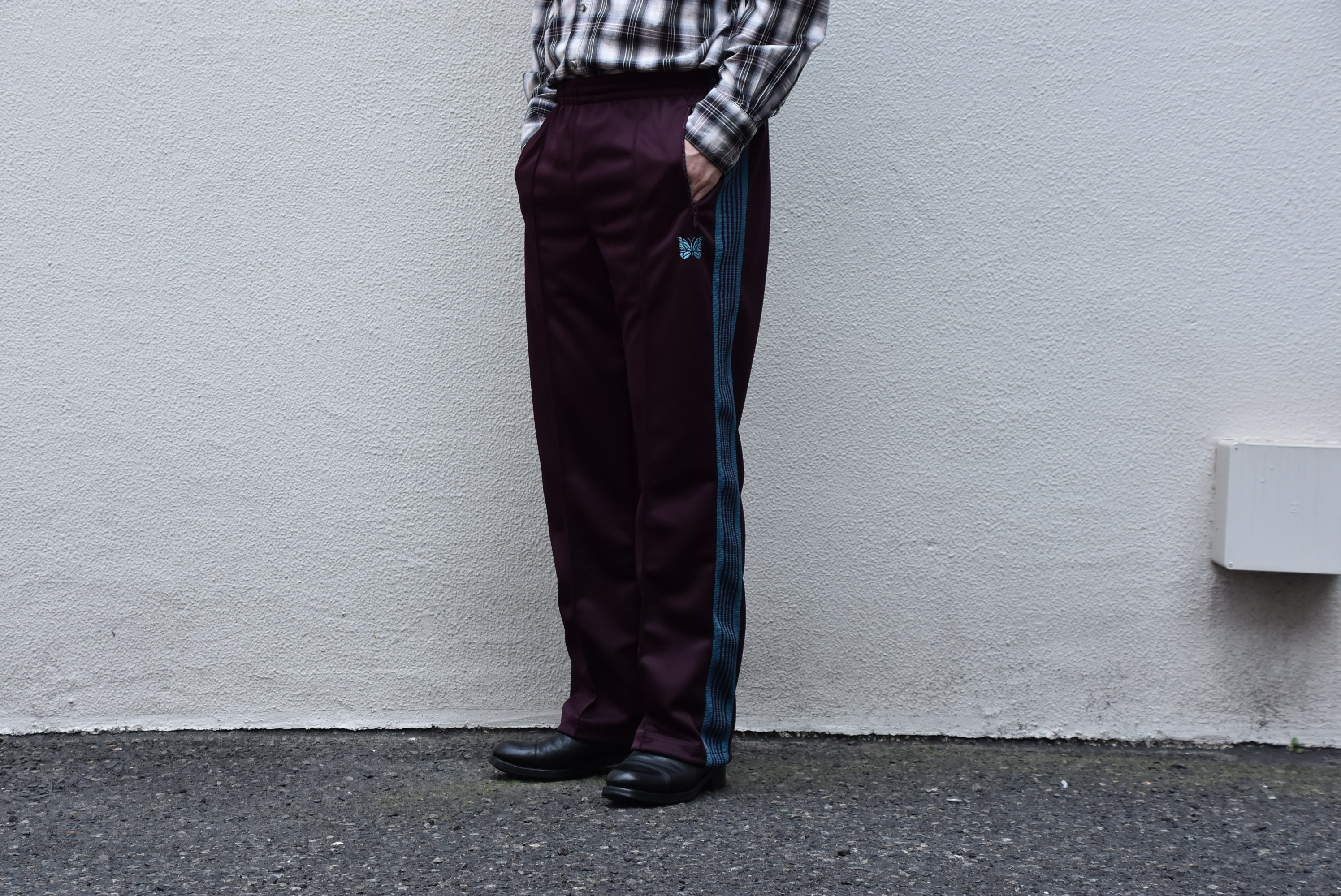 NEEDLES (ニードルス) TRACK PANT-POLY SMOTTH-BORDEUX/#GL216(1)