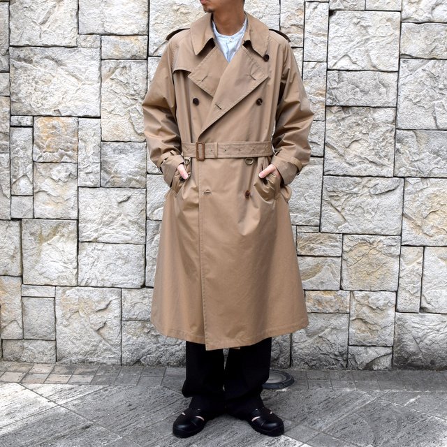 【2020 SS】AURALEE(オーラリー)/ FINX POLYESTER BIG TRENCH COAT -BEIGE- #A20SC01FP(1)
