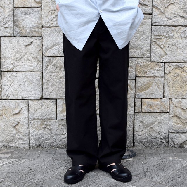 【2020 SS】AURALEE(オーラリー)/ FINX HARD TWIST GABARDINE PANTS -BLACK- #A20SP02FB(1)
