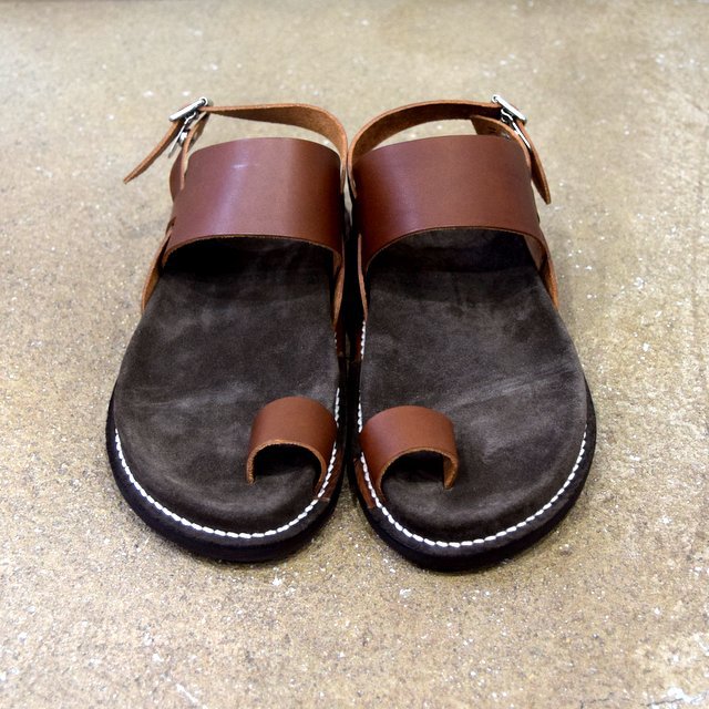 【2020】KAPTAIN SUNSHINE × PHIGVEL / GURKHA FOOTBED SANDALS -BROWN- #KS20SGD06(1)