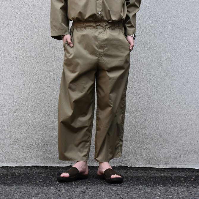 【2020 SS】 Cristaseya(クリスタセヤ)/LIGHT COTTON MOROCCAN PAJAMA PANTS -Light khaki- #02DA-C(1)