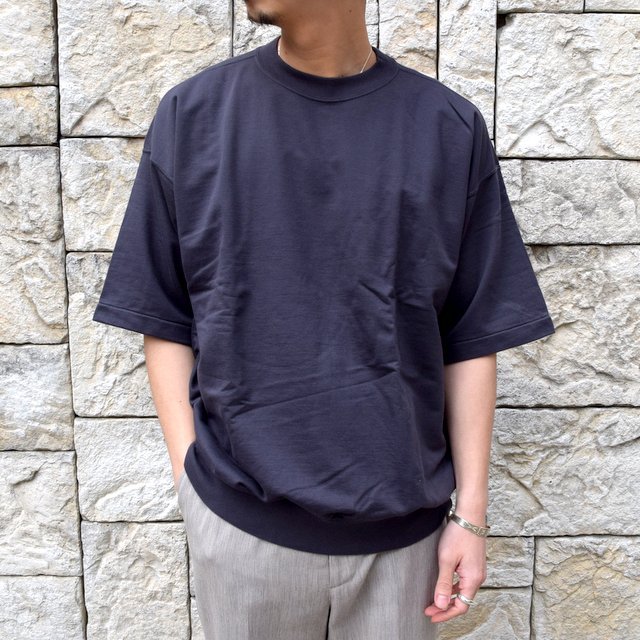 【2020】AURALEE(オーラリー)/ SUPER HIGH GAUGE SWEAT BIG TEE -INK BLACK- #A20SP02NU(1)