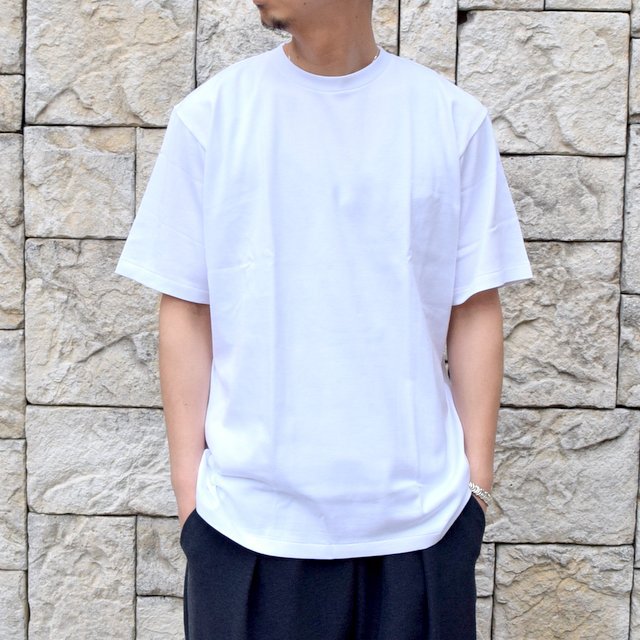 【2020 SS】AURALEE(オーラリー)/ LUSTER PLAITING TEE -WHITE- #A20ST02GT(1)