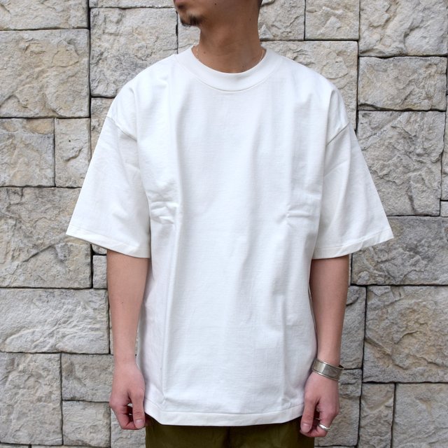 【2020 SS】AURALEE(オーラリー)/ STAND UP TEE -WHITE- #A20ST01SU(1)