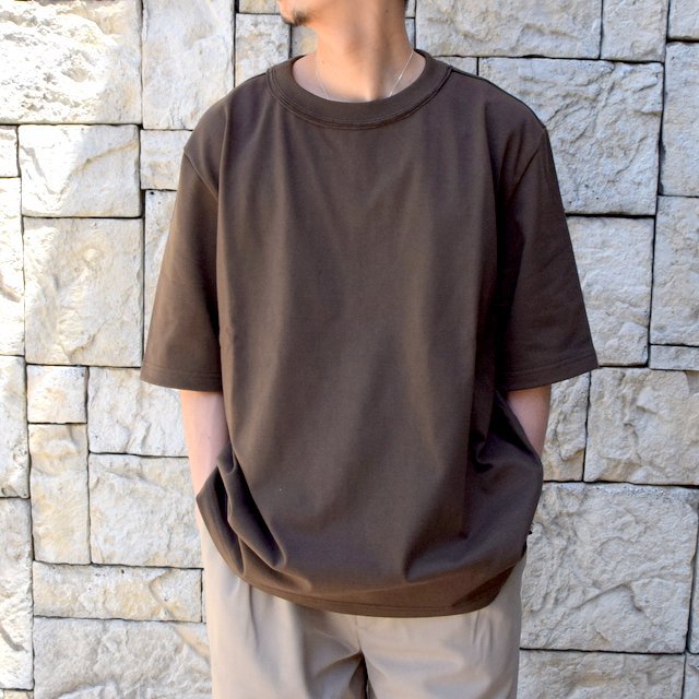 CAMIEL FORTGENS(カミエル フォートゲンス)/ T-SHIRT COTTON -BROWN-(1)