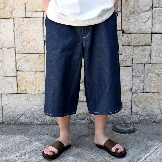 【2020 SS】CAMIEL FORTGENS(カミエル フォートゲンス)/ 2/3 DENIM SHORTS -DARK BLUE- #090504(1)