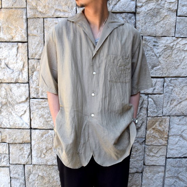【30% off sale】【2020】KAPTAIN SUNSHINE (キャプテンサンシャイン)/ RIVIERA S/S SHIRT -KHAKI- #KS20SSH04(1)