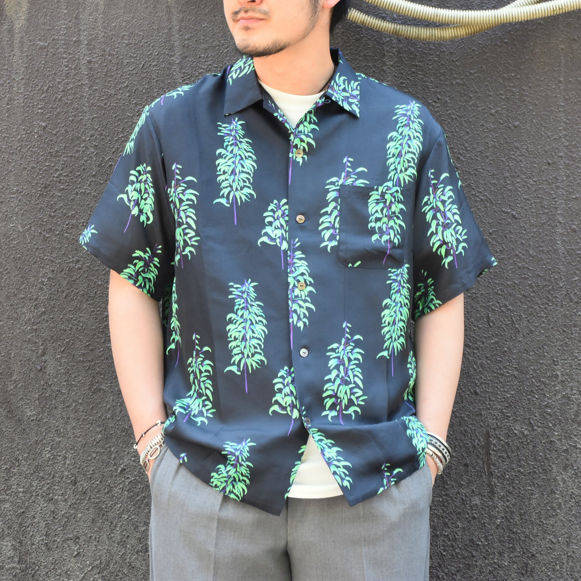 【2020 SS】”WANG CHOMPHU(ワン チョムプー) SILK S/S SHIRT
