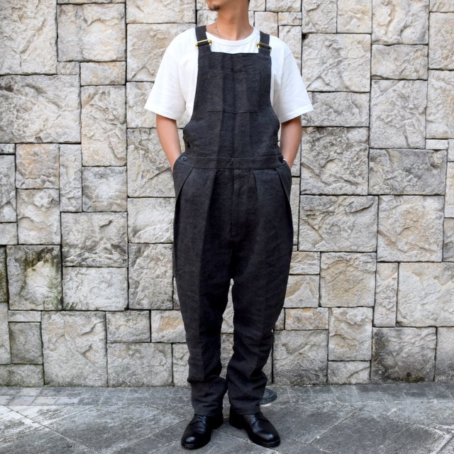 【2020】NEAT(ニート)/ High Density Linen&Japanese Paper ''OVERALL'' -BLACK- #20-02LPS(1)