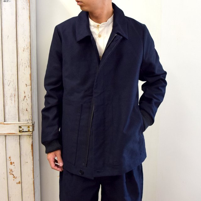 FRANK LEDER(フランクリーダー)/ MOLESKIN ZIP JACKET -NAVY- #0122044(1)