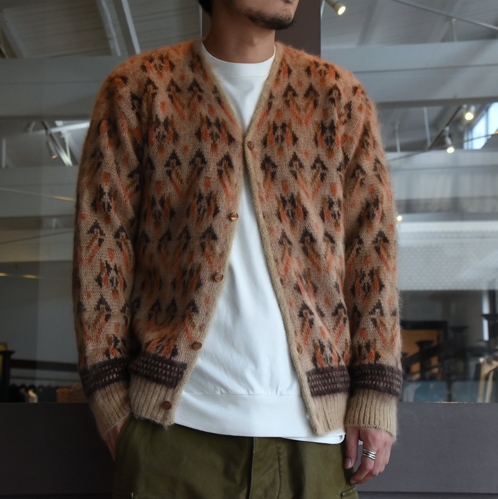 【2020】NEEDLES(ニードルス) Mohair Cardigan -Triangle- #HM270(1)