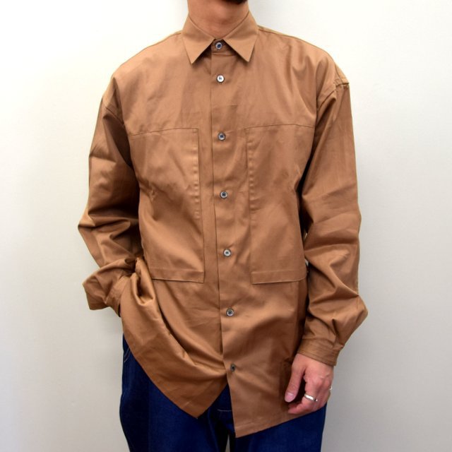 E. TAUTZ(イートウツ)/ LINEMAN SHIRT -BROWN- #6311802001(1)