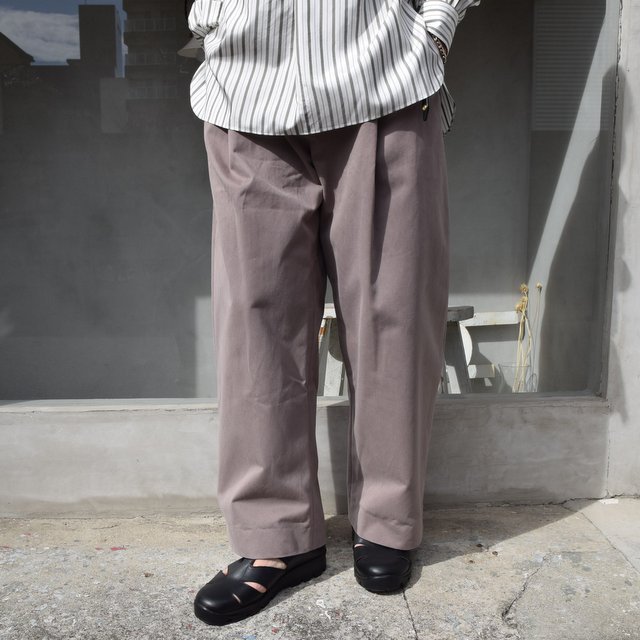 STUDIO NICHOLSON(スタジオニコルソン)/ PEACHED COTTON TWILL -CLAY- #SNM-351(1)