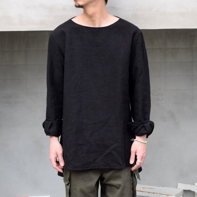 SUS-SOUS (シュス)/ SLEEPING SHIRTS -BLACK- #05-SS01410(1)