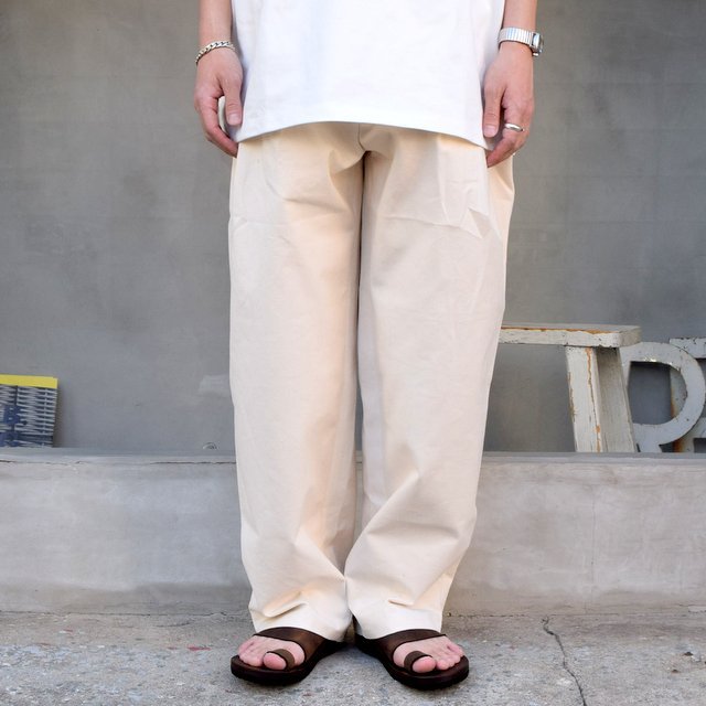 CAMIEL FORTGENS(カミエル フォートゲンス)/ PLEATED SUIT PANTS -OFF WHITE- #11.05.03(1)