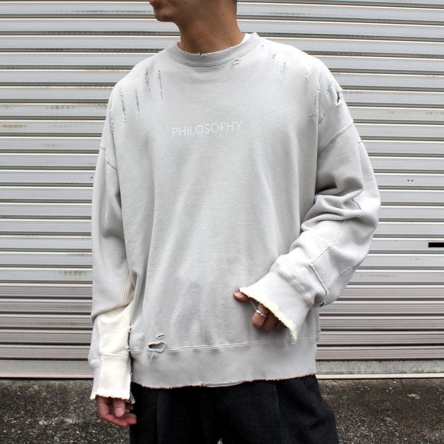 stein(シュタイン)/ OVERSIZED REBUILD SWEAT LS -GREIGE- #ST306(1)