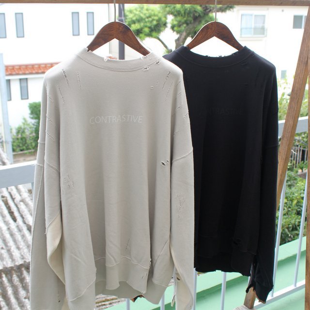 stein(シュタイン)/ OVERSIZED REBUILD SWEAT LS -BLACK- #ST306(1)