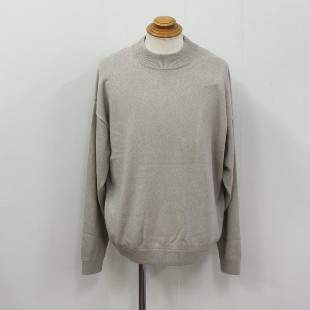 crepuscule(クレプスキュール)/Moc neck L/S -BEIGE&GRAY- #2103-005(1)