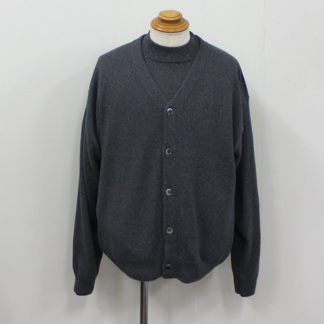 crepuscule(クレプスキュール)/COTTON SILK CARDIGAN -GREEN&BROWN- #2103-006(1)