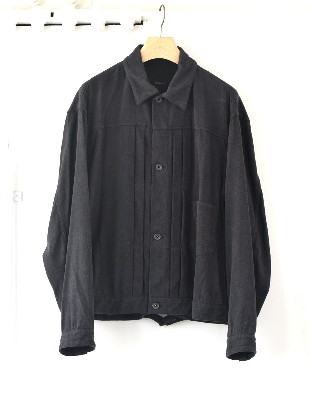 COMOLI (コモリ)/ シルクネップ TYPE-1ST -BLACK- #V01-01007 (1)