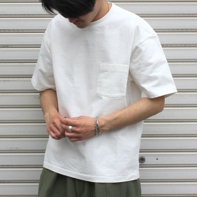 AURALEE(オーラリー)/ STAND UP TEE -WHITE- #A22ST01SU(1)
