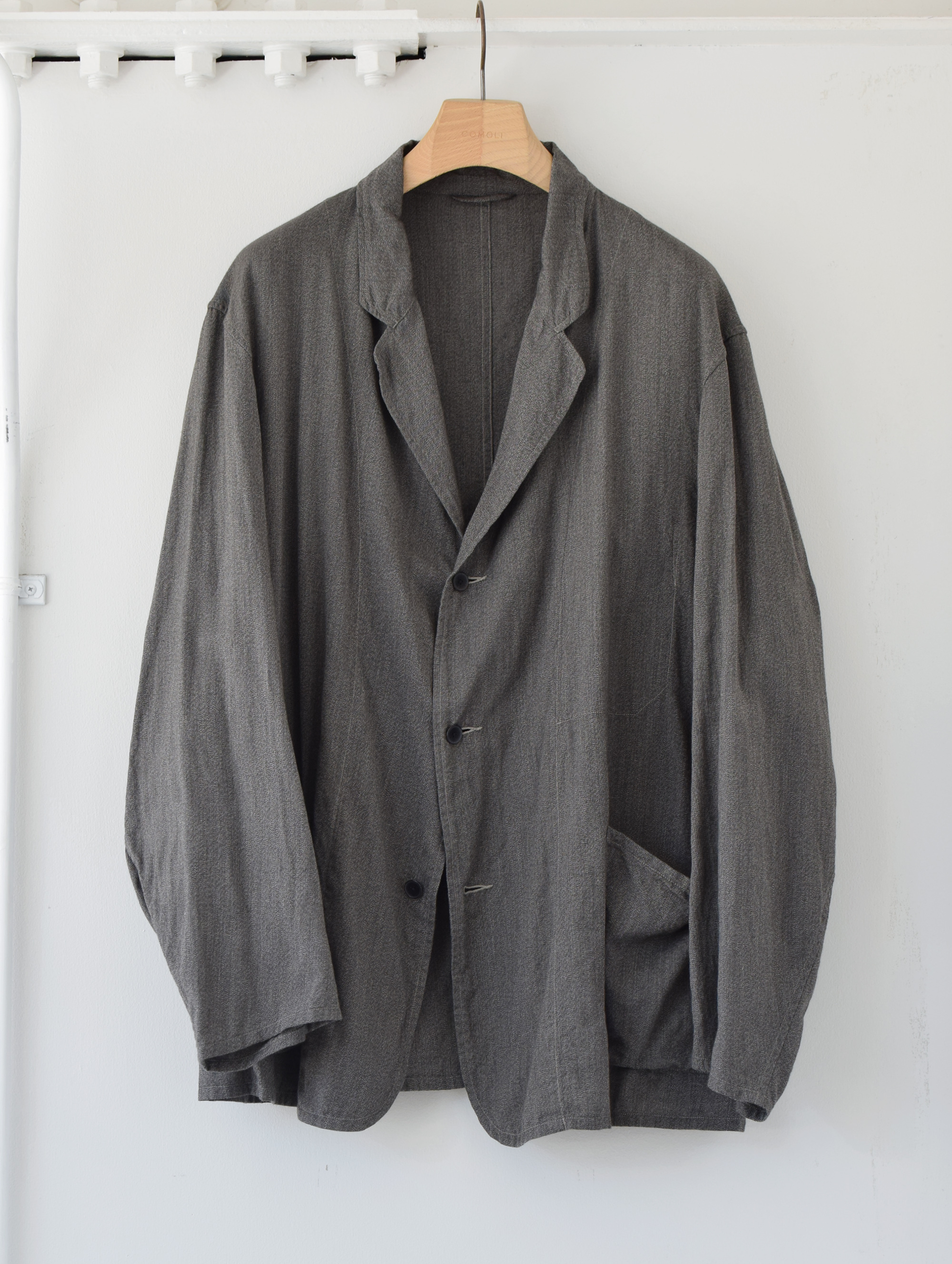 COMOLI (コモリ)/ヨリ杢ジャケット -GRAY- #V01-01020(1)