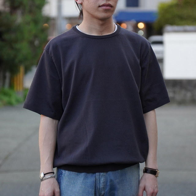 【25SS】MAATEE&SONS(マーティーアンドサンズ)/ S/SLEEVE CREW -CHARCOAL,NAVY,SAKURA- #MT5103-0101(1)