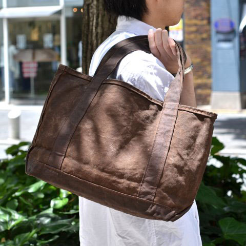 TEMBEA(テンベア) OPEN TOTE MEDIUM -PERSIMMON(柿渋)-(1)