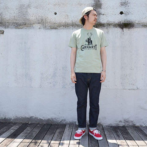 SALE 20%OFF Carhartt(カーハート) S/S Flag WIP T-Shirt -Pale Olive/Black-(2)