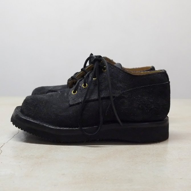 GRIZZLY BOOTS(グリズリー ブーツ) Lineman Oxford -BLACK ROUGH OUT-【別注】(2)