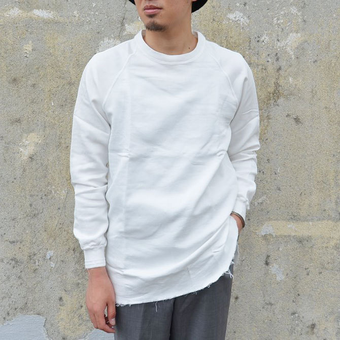 【40% off sale】LOWLOOM(ロールーム) カットオフL/Sカットソー -WHITE-(2)