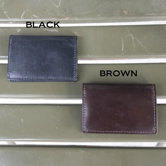 MASTER&Co.(}X^[AhR[) UK Bridle Leather Card Case -BLACK-(2)