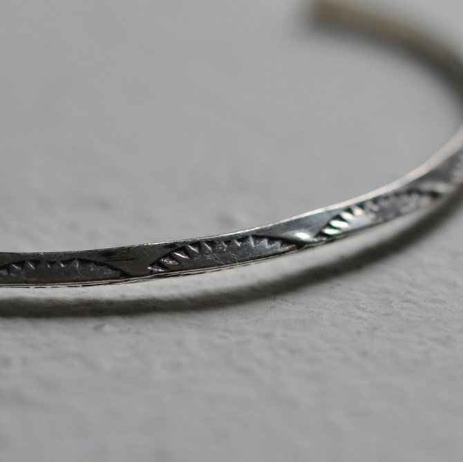 MOHAWK(z[N)silver bangle(3mm)(2)