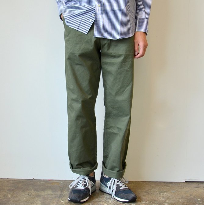 A VONTADE(A {^[W) Classic Chino Trousers -Wide Fit-OLIVE- #VTD-0340-PT(2)