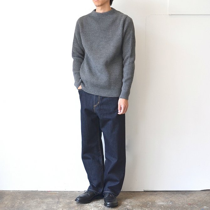 ANDERSEN-ANDERSEN(アンデルセン アンデルセン) SAILOR SWEATER CREW NECK(5Gauge) -GREY- #AD-002(2)