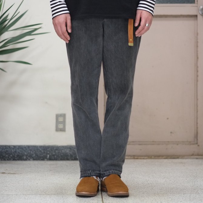 7 ×7 / seven by seven ( セブン バイ セブン ) REWORK DENIM TROUSERS - BLACK - size 2(M) (2)