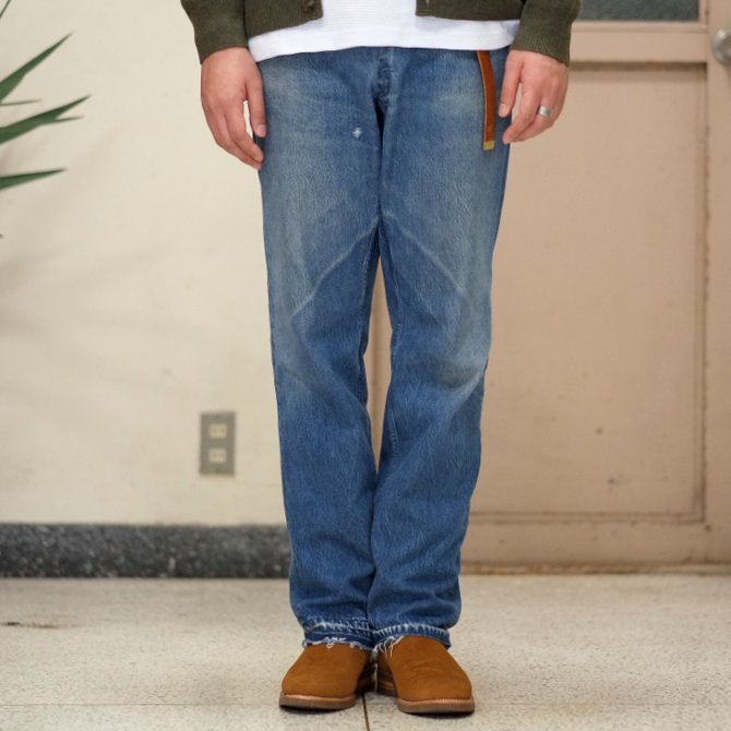 7 ×7 / seven by seven ( セブン バイ セブン ) REWORK DENIM TROUSERS - INDIGO - size 2(M)(2)