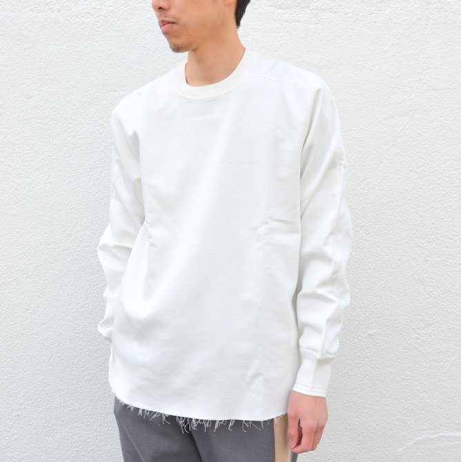 【40% off sale】LOWLOOM(ロールーム)/ カットオフ L/S カットソー -WHITE- #1580-lw-5102-31(2)