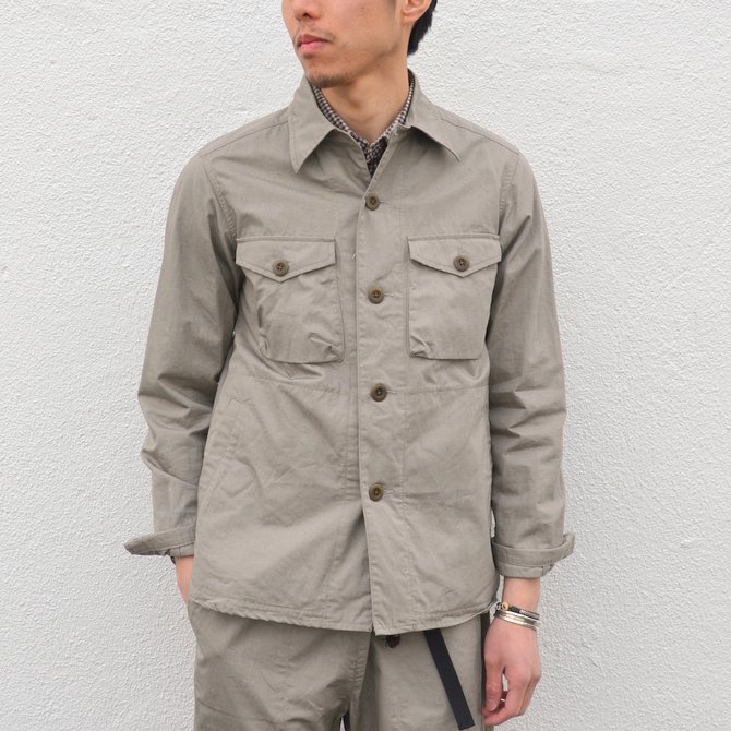y40% off salezts(s) (eB[GXGX) Cotton Hemp Weather Cloth C.P.O. Shirt Jacket -(32)Gray Beige- #TT36LJ01(2)