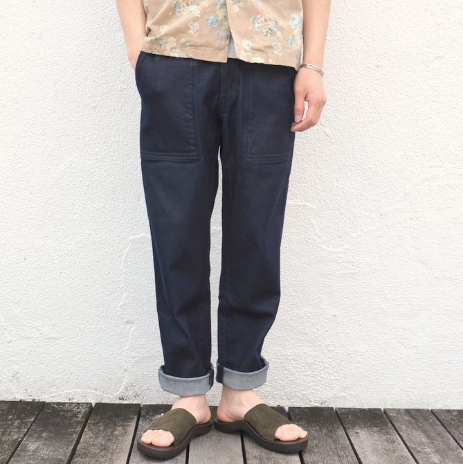 KENNETH FIELD (ケネスフィールド) CEREMONY TROUSER SUPIMA DENIM -INDIGO- #17SS-47(2)