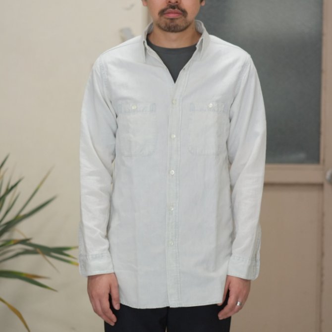 【30% OFF SALE】【2017 SS】7 × 7 / seven by seven ( セブン バイ セブン ) CHAMBRAY SHIRT - BLEACH - #SS2017-7x7CBS(2)