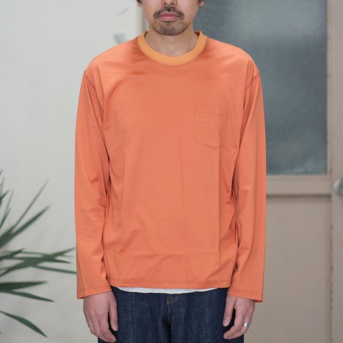 【30% OFF SALE】【2017 SS】7 × 7 / seven by seven ( セブン バイ セブン ) T-SHIRT L/S -ORANGE - #SS2017-7x7TSL(2)